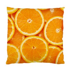 Oranges Textures, Close-up, Tropical Fruits, Citrus Fruits, Fruits Standard Cushion Case (two Sides) by nateshop