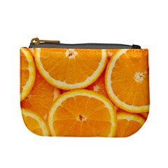 Oranges Textures, Close-up, Tropical Fruits, Citrus Fruits, Fruits Mini Coin Purse by nateshop