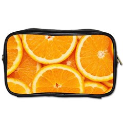 Oranges Textures, Close-up, Tropical Fruits, Citrus Fruits, Fruits Toiletries Bag (one Side) by nateshop