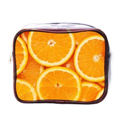 Oranges Textures, Close-up, Tropical Fruits, Citrus Fruits, Fruits Mini Toiletries Bag (one Side) by nateshop