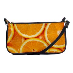 Oranges Textures, Close-up, Tropical Fruits, Citrus Fruits, Fruits Shoulder Clutch Bag by nateshop