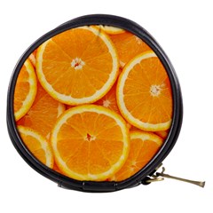 Oranges Textures, Close-up, Tropical Fruits, Citrus Fruits, Fruits Mini Makeup Bag by nateshop