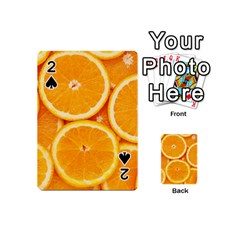 Oranges Textures, Close-up, Tropical Fruits, Citrus Fruits, Fruits Playing Cards 54 Designs (mini) by nateshop