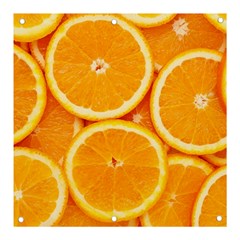 Oranges Textures, Close-up, Tropical Fruits, Citrus Fruits, Fruits Banner And Sign 3  X 3  by nateshop