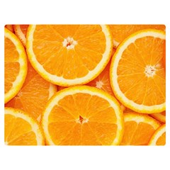 Oranges Textures, Close-up, Tropical Fruits, Citrus Fruits, Fruits Premium Plush Fleece Blanket (extra Small) by nateshop