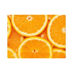 Oranges Textures, Close-up, Tropical Fruits, Citrus Fruits, Fruits Premium Plush Fleece Blanket (mini)