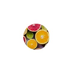 Oranges, Grapefruits, Lemons, Limes, Fruits 1  Mini Buttons by nateshop