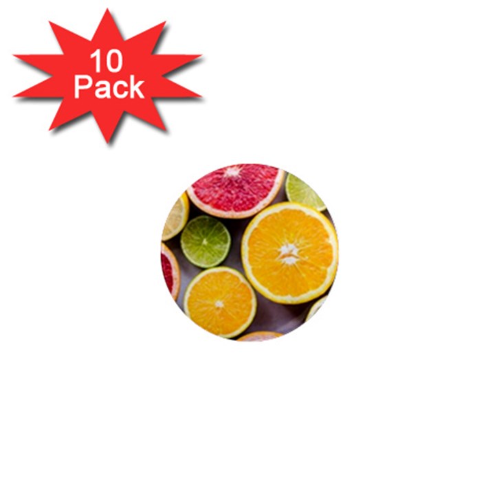 Oranges, Grapefruits, Lemons, Limes, Fruits 1  Mini Magnet (10 pack) 