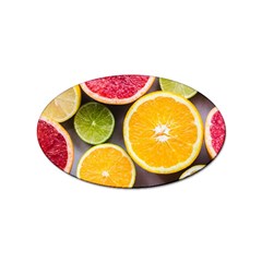 Oranges, Grapefruits, Lemons, Limes, Fruits Sticker Oval (10 Pack) by nateshop