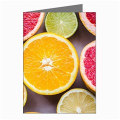 Oranges, Grapefruits, Lemons, Limes, Fruits Greeting Cards (pkg Of 8) by nateshop