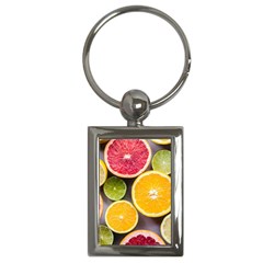 Oranges, Grapefruits, Lemons, Limes, Fruits Key Chain (rectangle) by nateshop