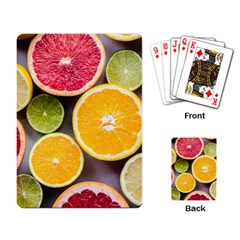 Oranges, Grapefruits, Lemons, Limes, Fruits Playing Cards Single Design (rectangle) by nateshop