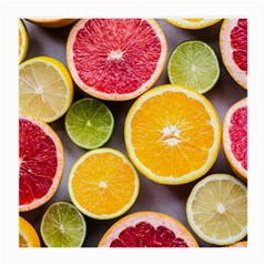 Oranges, Grapefruits, Lemons, Limes, Fruits Medium Glasses Cloth (2 Sides) by nateshop