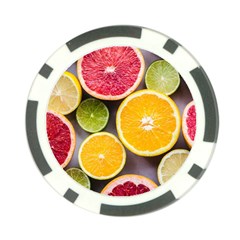 Oranges, Grapefruits, Lemons, Limes, Fruits Poker Chip Card Guard (10 Pack) by nateshop