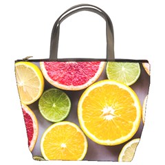 Oranges, Grapefruits, Lemons, Limes, Fruits Bucket Bag by nateshop