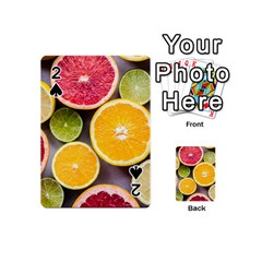 Oranges, Grapefruits, Lemons, Limes, Fruits Playing Cards 54 Designs (mini) by nateshop