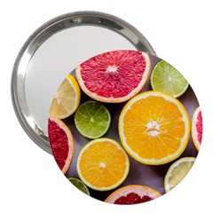 Oranges, Grapefruits, Lemons, Limes, Fruits 3  Handbag Mirrors by nateshop