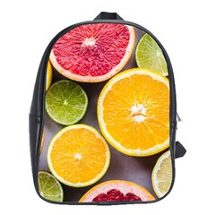 Oranges, Grapefruits, Lemons, Limes, Fruits School Bag (xl) by nateshop