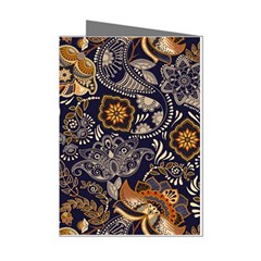 Paisley Texture, Floral Ornament Texture Mini Greeting Cards (pkg Of 8) by nateshop