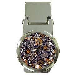 Paisley Texture, Floral Ornament Texture Money Clip Watches by nateshop