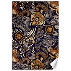 Paisley Texture, Floral Ornament Texture Canvas 20  X 30  by nateshop