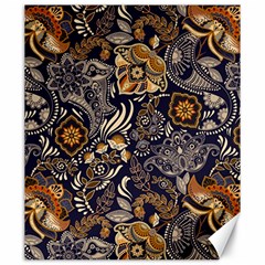 Paisley Texture, Floral Ornament Texture Canvas 20  X 24  by nateshop