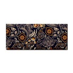 Paisley Texture, Floral Ornament Texture Hand Towel by nateshop