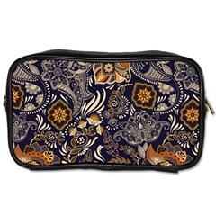 Paisley Texture, Floral Ornament Texture Toiletries Bag (two Sides) by nateshop