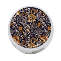 Paisley Texture, Floral Ornament Texture 4-port Usb Hub (two Sides) by nateshop