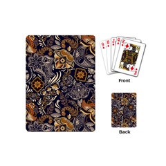 Paisley Texture, Floral Ornament Texture Playing Cards Single Design (mini)