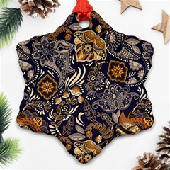 Paisley Texture, Floral Ornament Texture Ornament (snowflake)