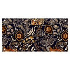 Paisley Texture, Floral Ornament Texture Banner And Sign 6  X 3 