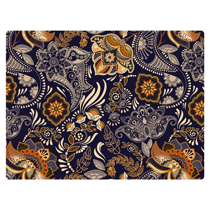 Paisley Texture, Floral Ornament Texture Premium Plush Fleece Blanket (Extra Small)