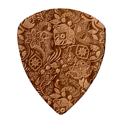 Paisley Texture, Floral Ornament Texture Wood Guitar Pick (set Of 10) by nateshop