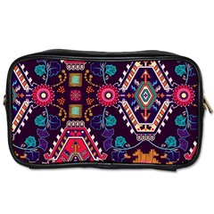 Pattern, Ornament, Motif, Colorful Toiletries Bag (one Side) by nateshop