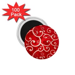 Patterns, Corazones, Texture, Red, 1 75  Magnets (100 Pack)  by nateshop