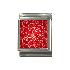 Patterns, Corazones, Texture, Red, Italian Charm (13mm) by nateshop