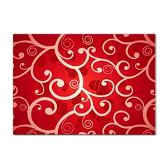 Patterns, Corazones, Texture, Red, Sticker A4 (10 Pack)