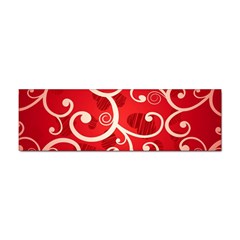 Patterns, Corazones, Texture, Red, Sticker (bumper) by nateshop