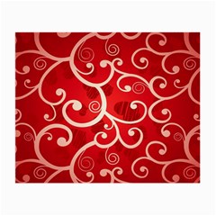 Patterns, Corazones, Texture, Red, Small Glasses Cloth (2 Sides) by nateshop