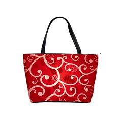 Patterns, Corazones, Texture, Red, Classic Shoulder Handbag by nateshop