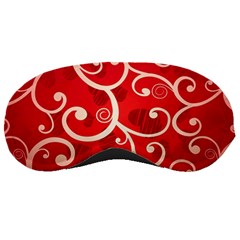 Patterns, Corazones, Texture, Red, Sleep Mask by nateshop