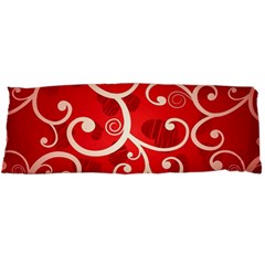 Patterns, Corazones, Texture, Red, Body Pillow Case Dakimakura (two Sides) by nateshop