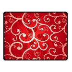 Patterns, Corazones, Texture, Red, Two Sides Fleece Blanket (Small) 45 x34  Blanket Back