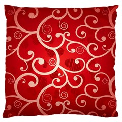 Patterns, Corazones, Texture, Red, Standard Premium Plush Fleece Cushion Case (one Side) by nateshop