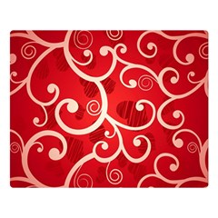 Patterns, Corazones, Texture, Red, Two Sides Premium Plush Fleece Blanket (large) by nateshop