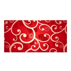 Patterns, Corazones, Texture, Red, Satin Wrap 35  X 70  by nateshop