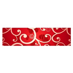 Patterns, Corazones, Texture, Red, Oblong Satin Scarf (16  X 60 ) by nateshop