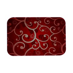 Patterns, Corazones, Texture, Red, Open Lid Metal Box (silver)   by nateshop