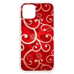 Patterns, Corazones, Texture, Red, Iphone 12/12 Pro Tpu Uv Print Case